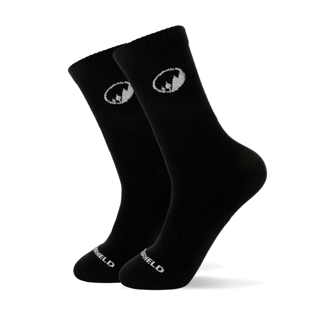 Hohe Sport-Barfußsocken - Schwarz