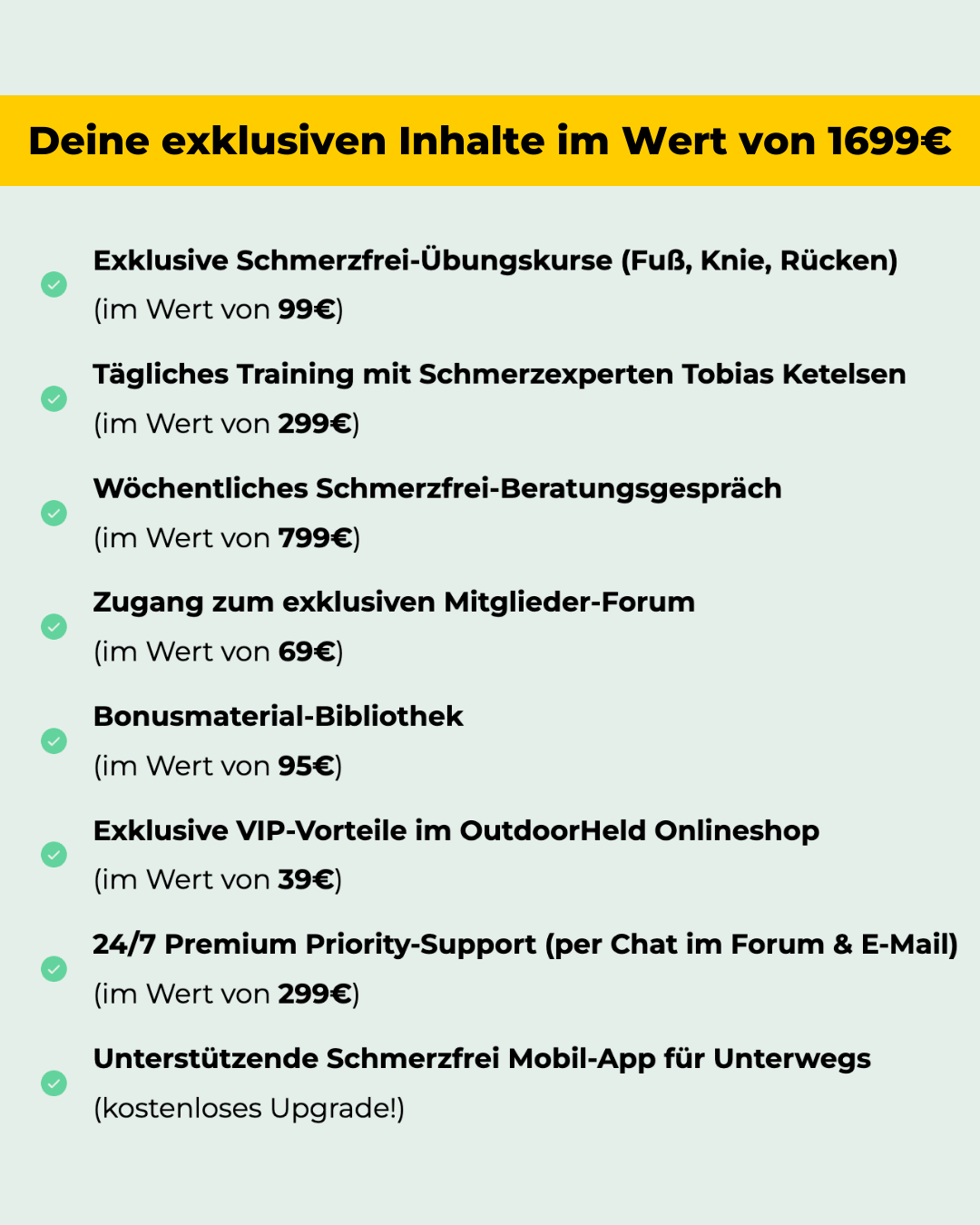 OutdoorHeld® Smart Schmerzfrei Kurs