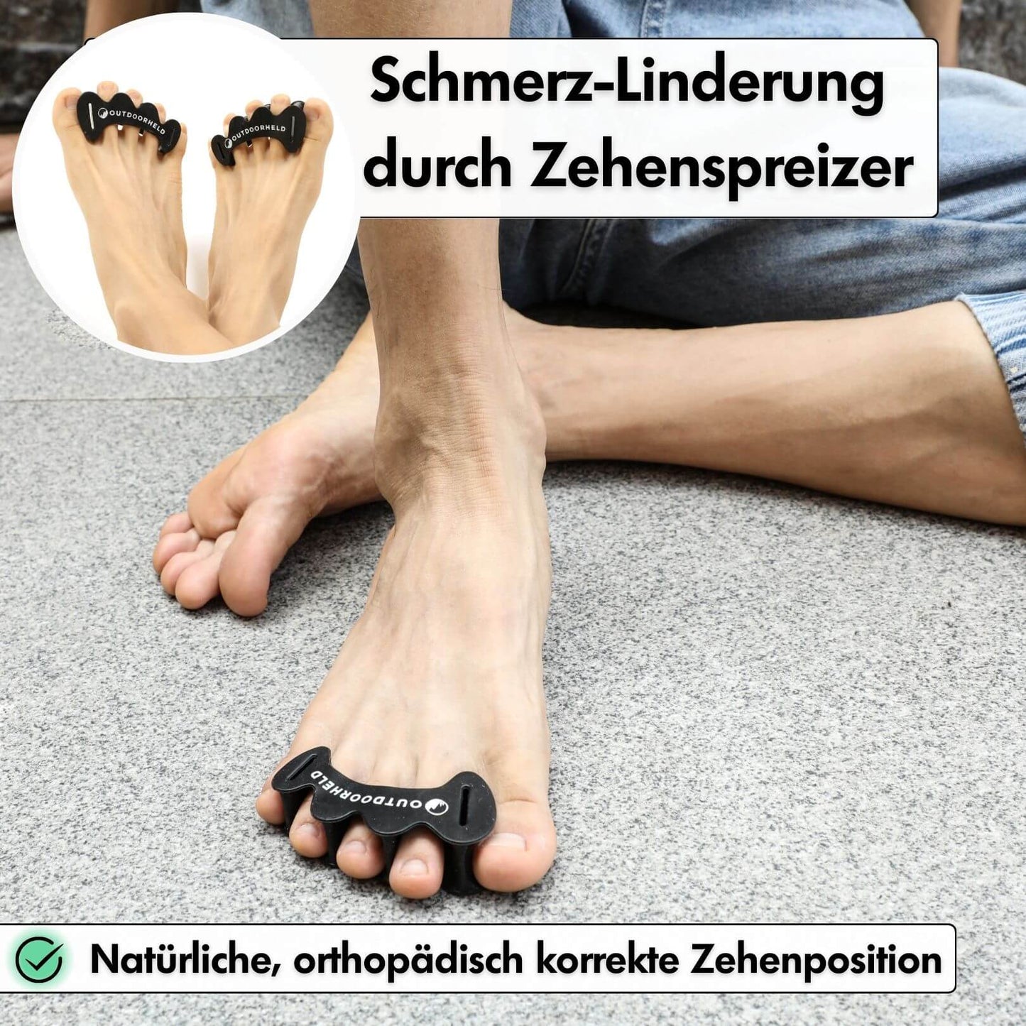 Zehenspreizer-Spar-Bundle: 2x Zehenspreizer - für alle Zehenformen geeignet