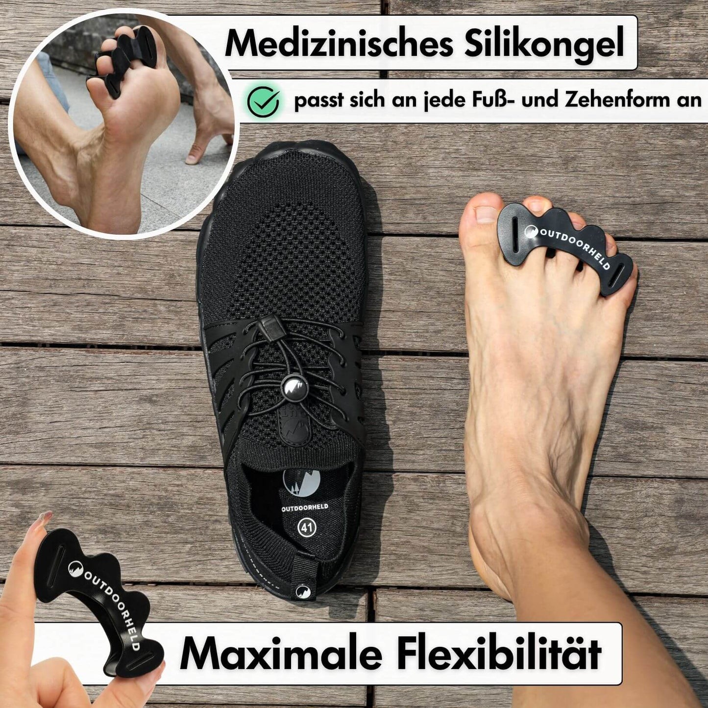 Zehenspreizer-Spar-Bundle: 2x Zehenspreizer - für alle Zehenformen geeignet