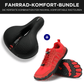 Fahrrad-Komfort-Bundle: Barfußschuhe + Fahrrad-Sattel