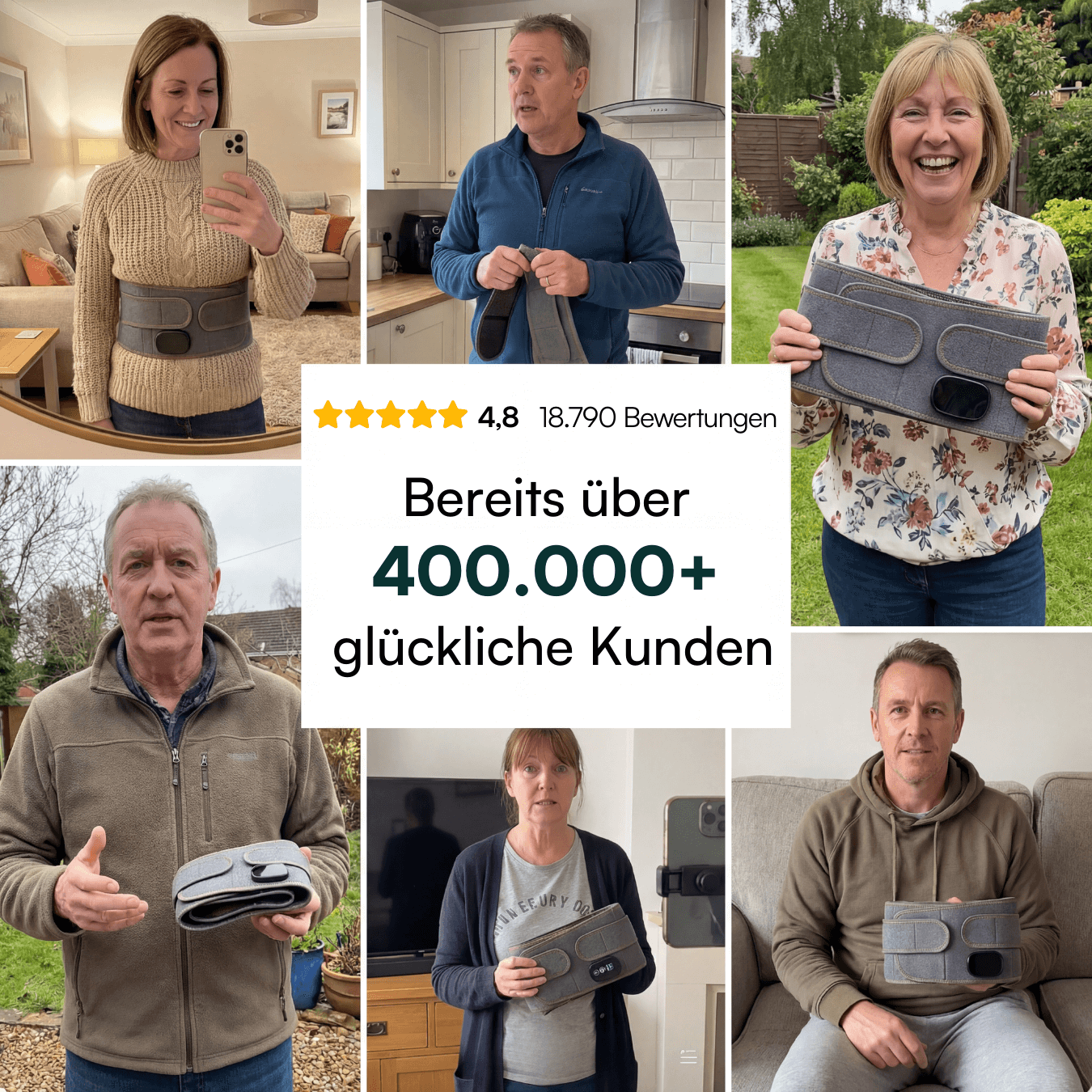 ThermoFlex Rücken-Massagegürtel